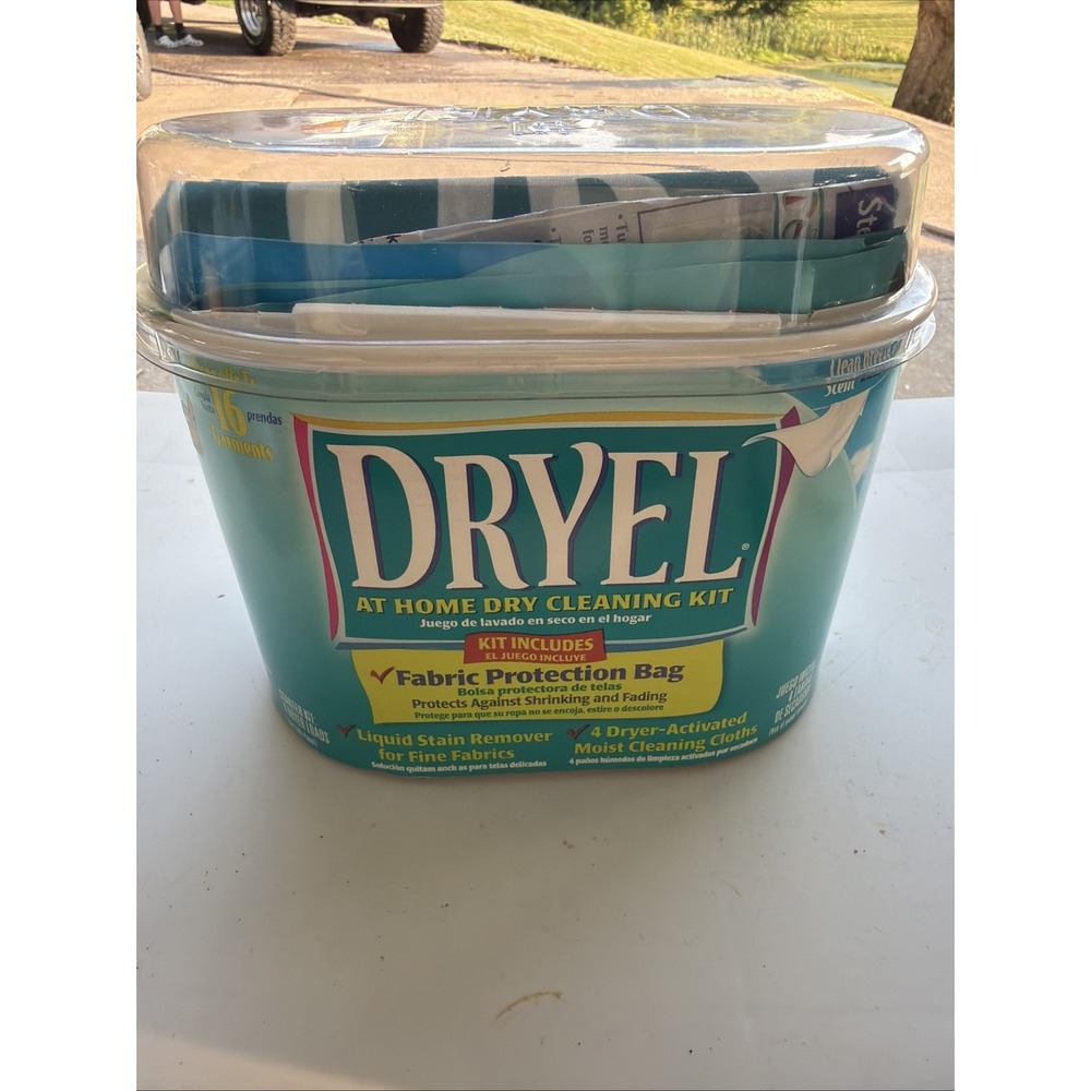 Dryel At Home Dry Cleaner Starter Kit 4 Loads 16 Garments Vtg 2006 New